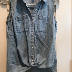 Loft denim tank top